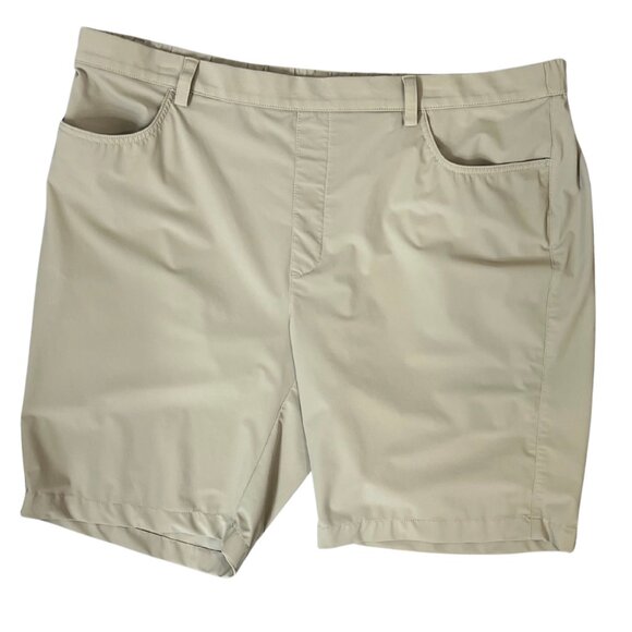 🏌️‍♂️ Greg Norman Men’s Performance Golf Shorts Beige Khaki Stretch - XL - Picture 1 of 10